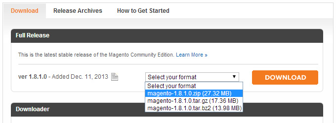 Download Magento