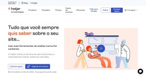 Hotjar: Ferramenta para entender a experiência do usuário através de mapas de calor, gravações de sessão e pesquisas de feedback