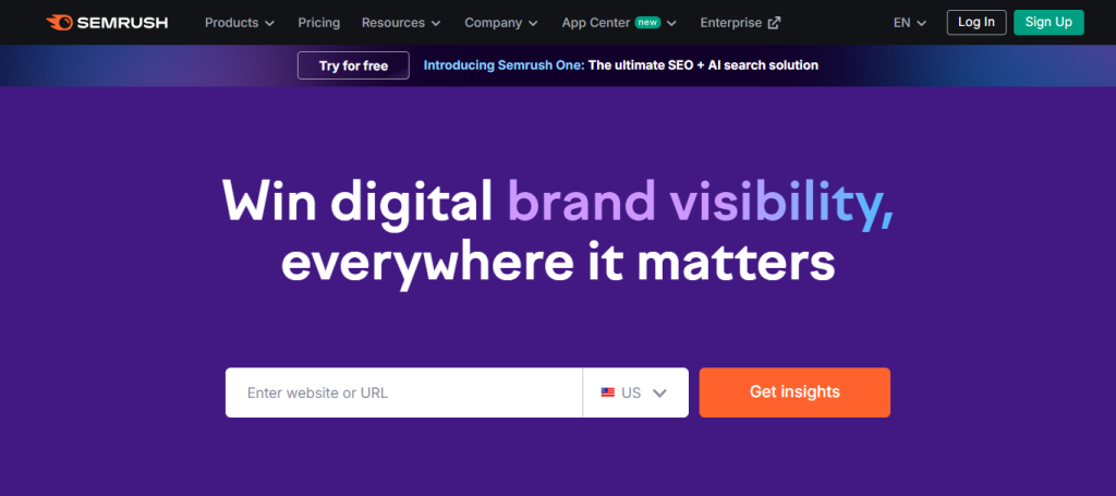 Semrush: Ferramenta completa de SEO para análise de palavras-chave e concorrentes