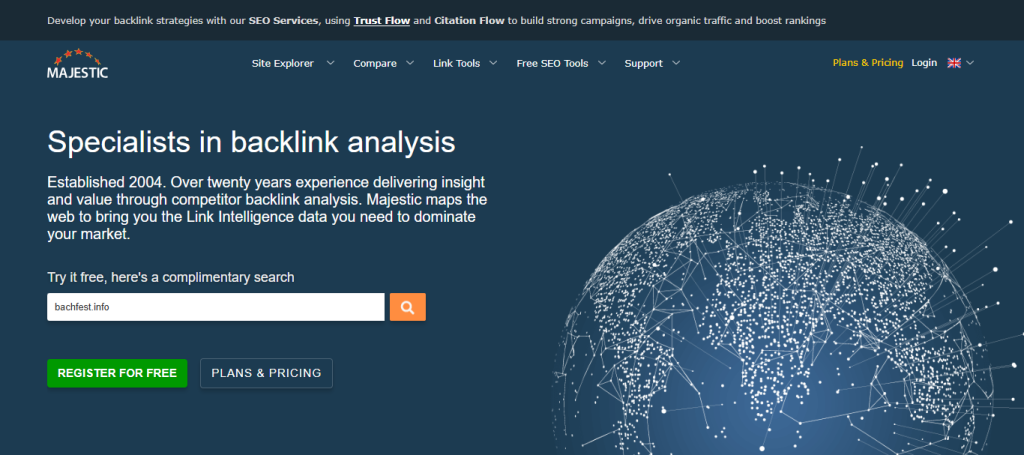 Majestic SEO: Ferramenta especializada de análise de backlinks