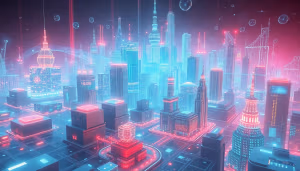 Ilustração conceitual sobre engenheiros criativos moldando o futuro da tecnologia.